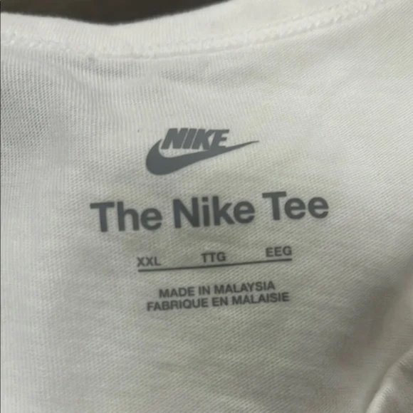 Nike White Tank Top with Graphic Print XXL - Picture 5 of 6